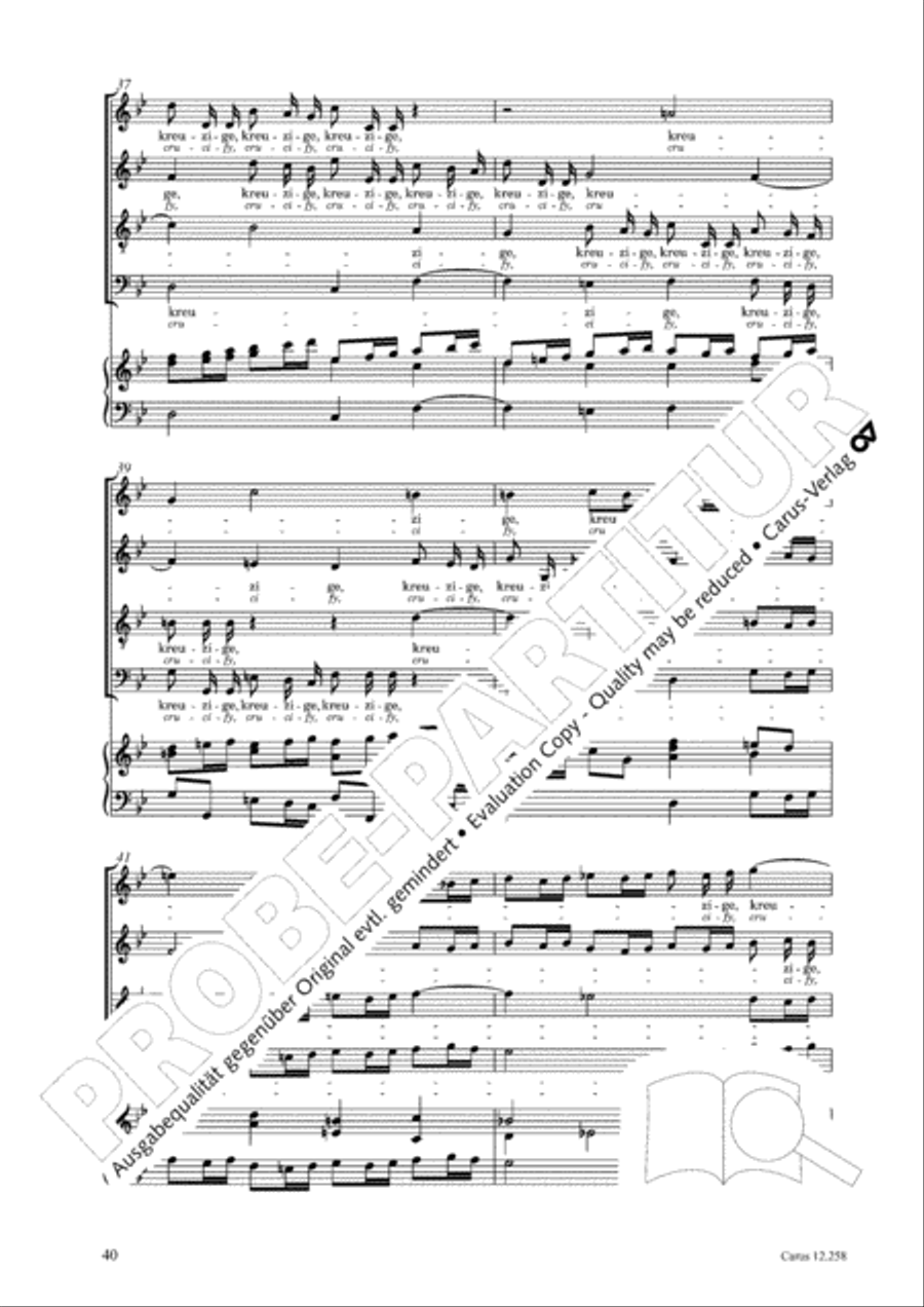 Johann Sebastian Bachs Johannes-Passion fur Kinder und Jugendliche STB scores gallery preview page 41