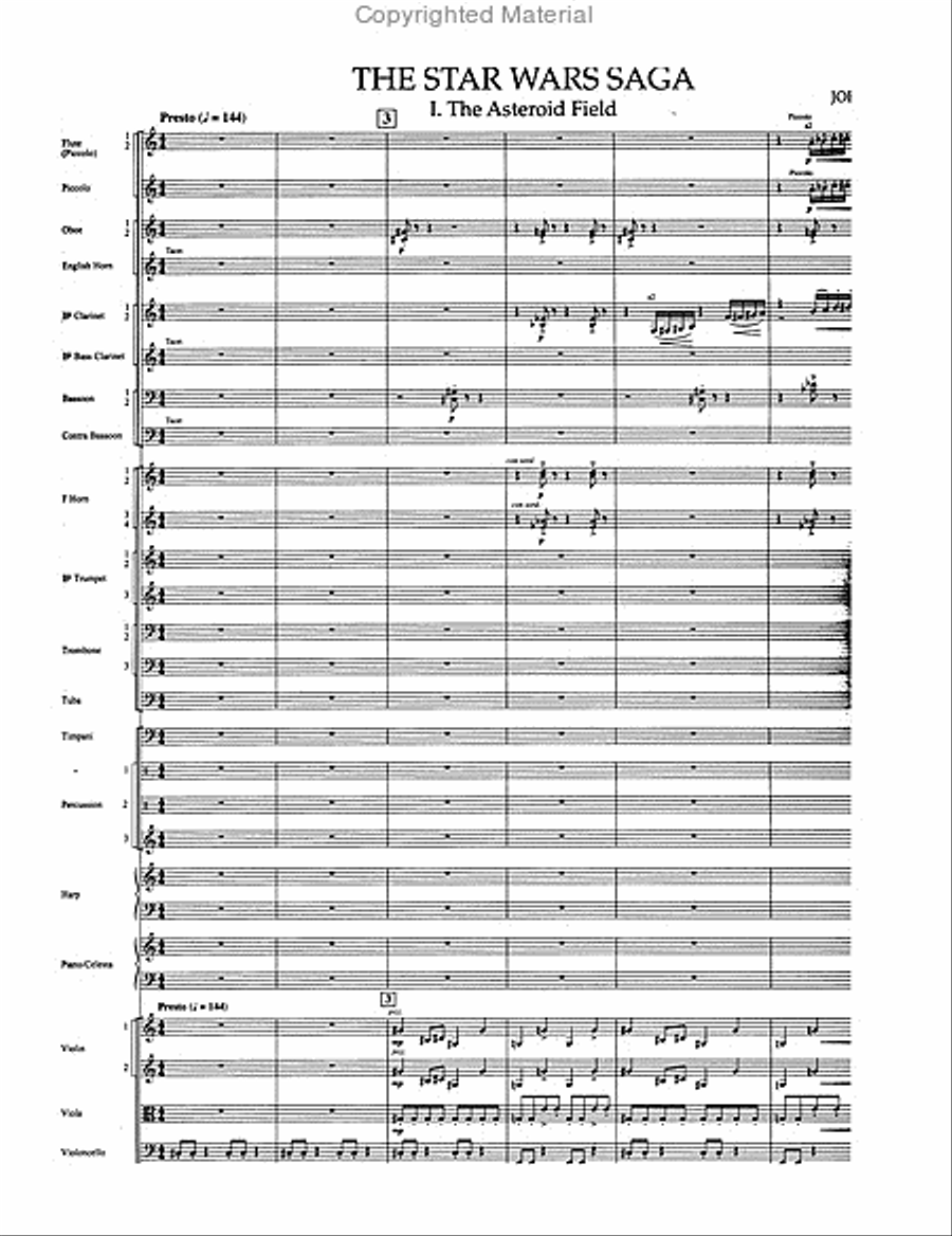 Music from the Star Wars Saga Full Orchestra scores gallery preview page 2