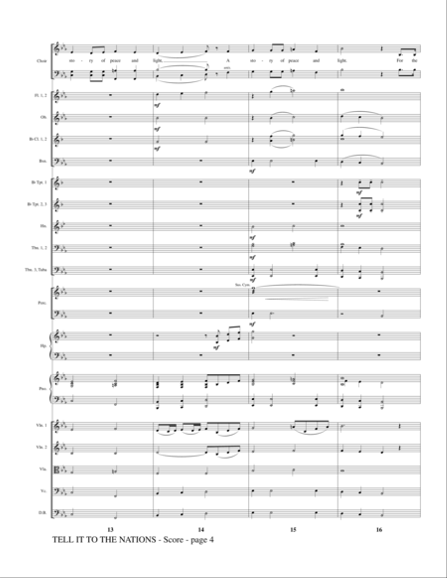 Tell It to the Nations - Full Score Choir scores gallery preview page 4