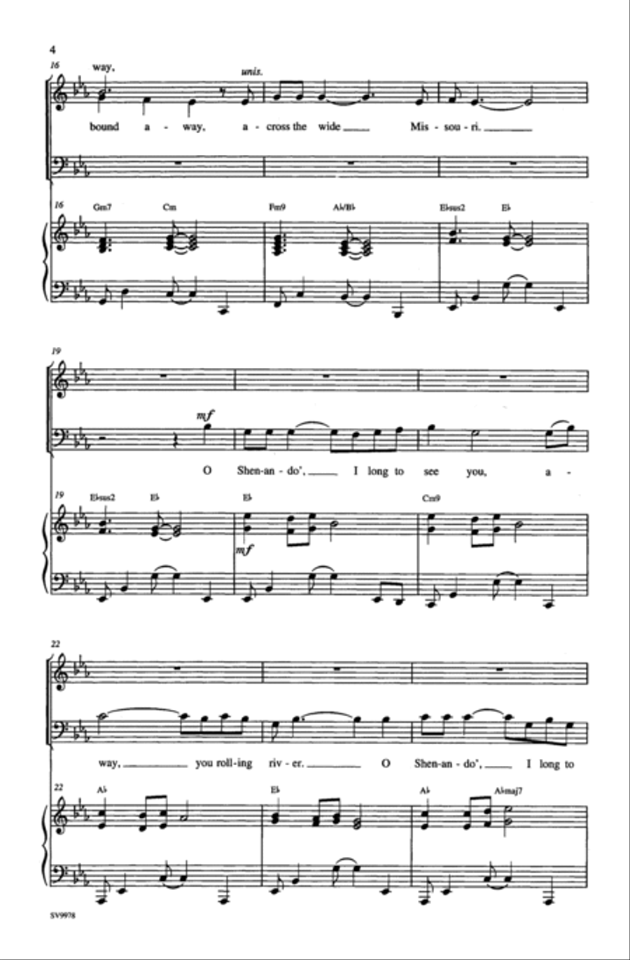 Shenandoah Shenandoah 3-Part scores gallery preview page 4