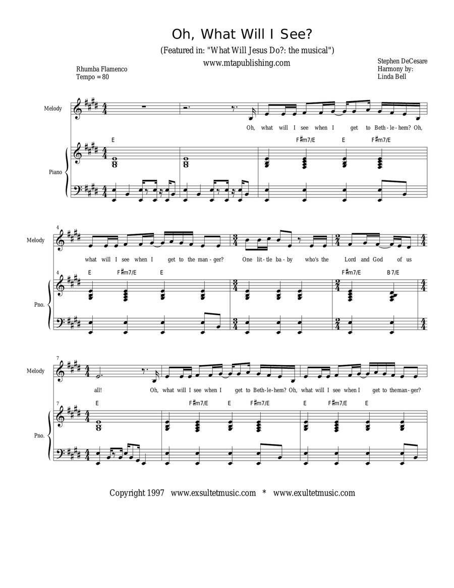 Oh, What Will I See? (2-part children's choir)