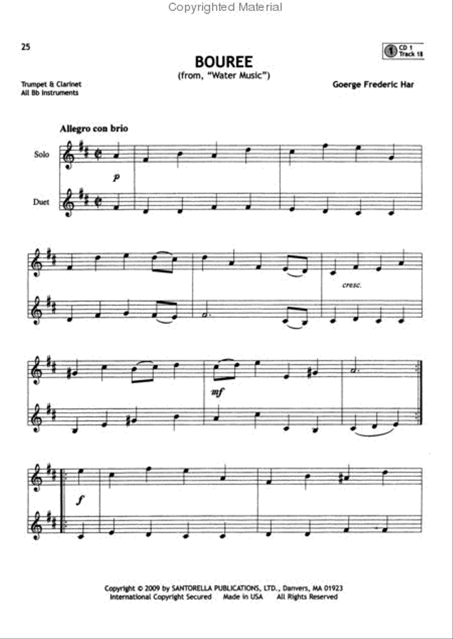 101 Popular Songs for Trumpet * Solos and Duets * with 3 CDs Trumpet Duet scores gallery preview page 4
