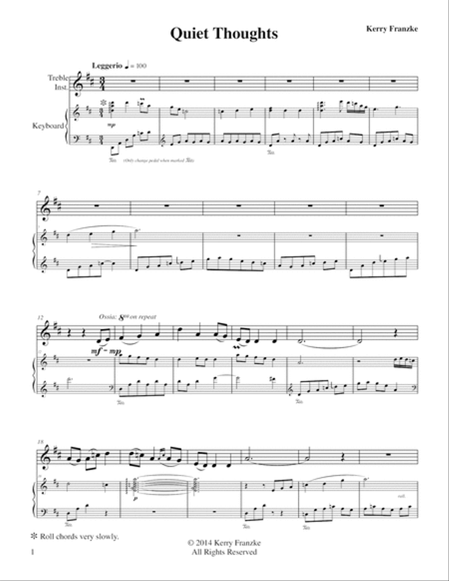 Quiet Thoughts Quiet Thoughts Small Ensemble scores gallery preview page 4
