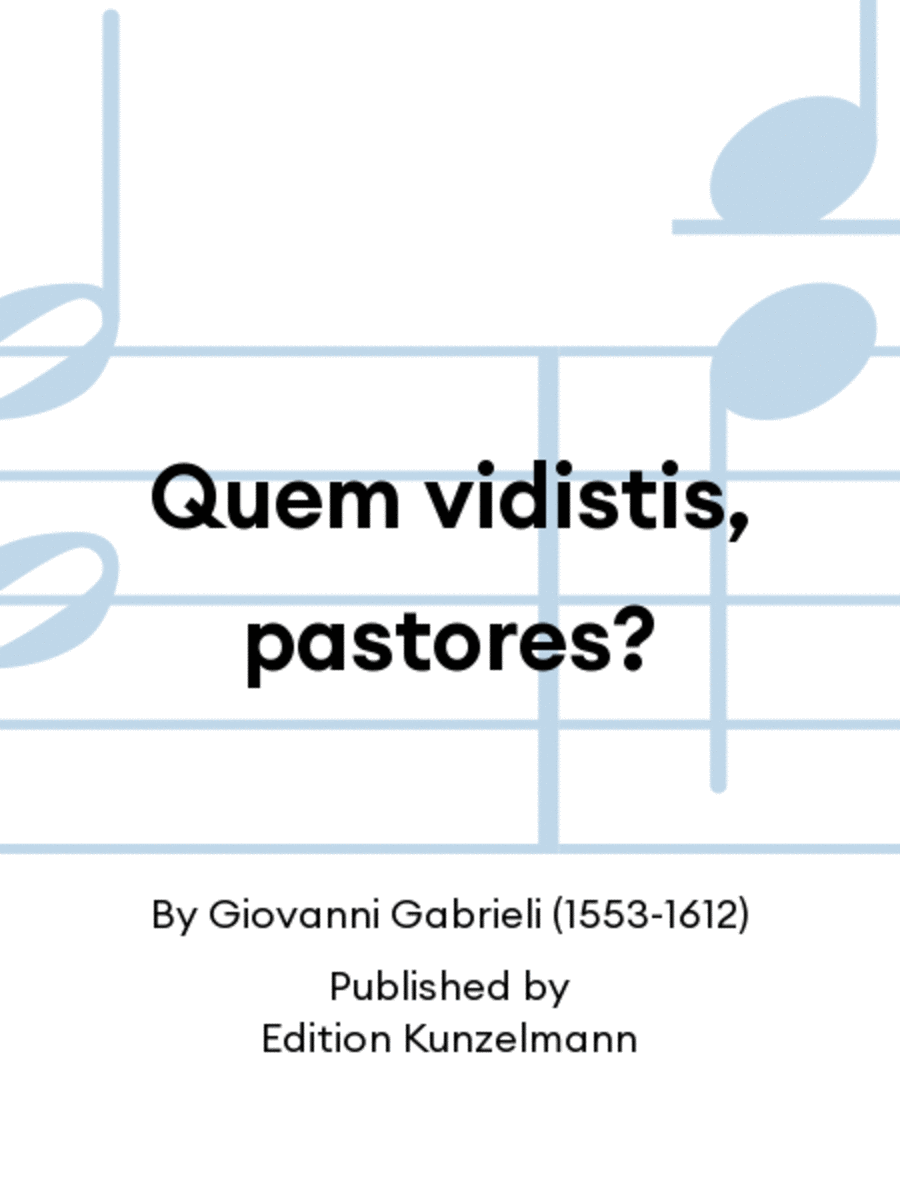 Quem vidistis, pastores? Trumpet scores gallery preview page 1