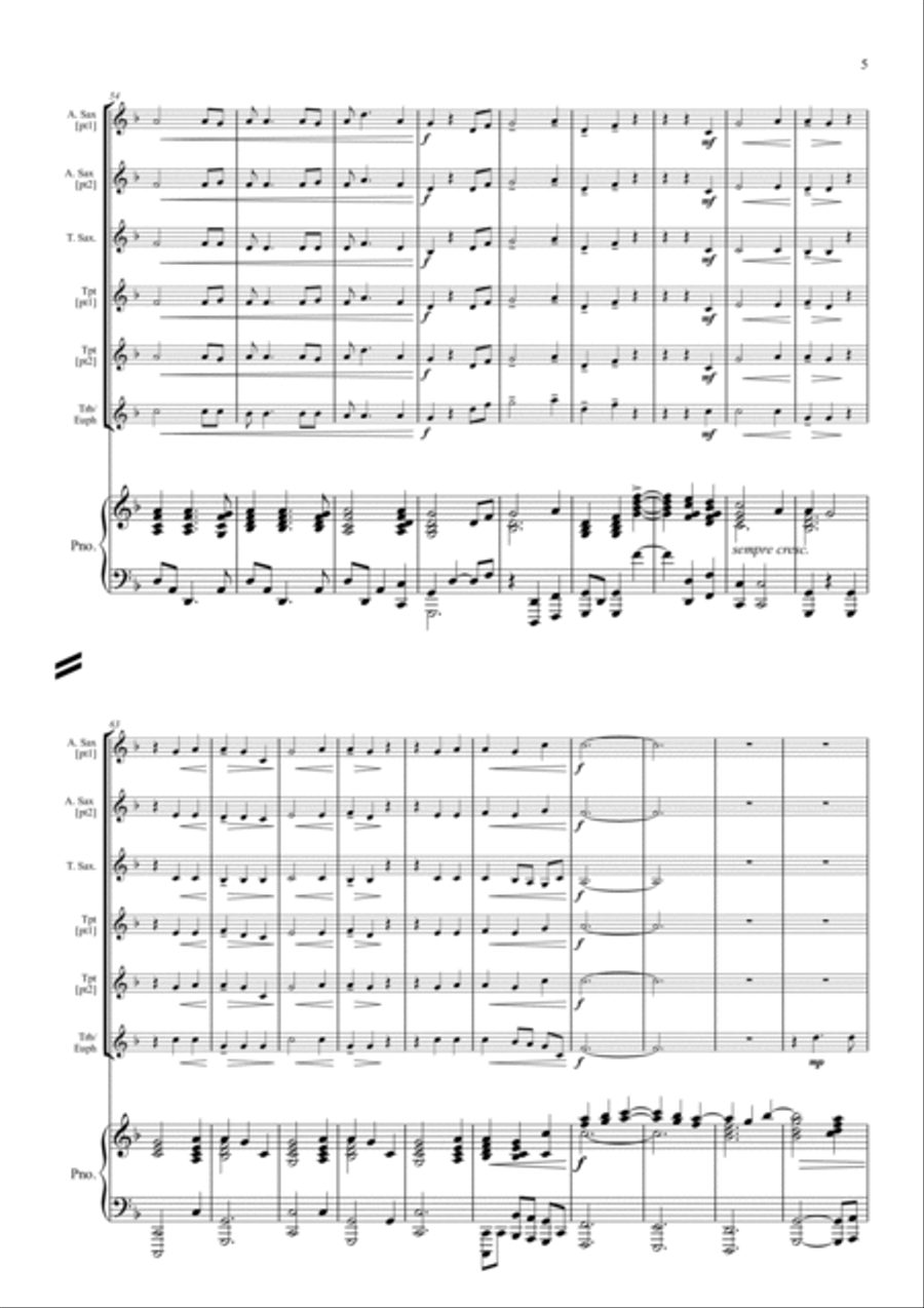 Psalm 23 (Theme From The Vicar Of Dibley) Tenor Saxophone scores gallery preview page 5