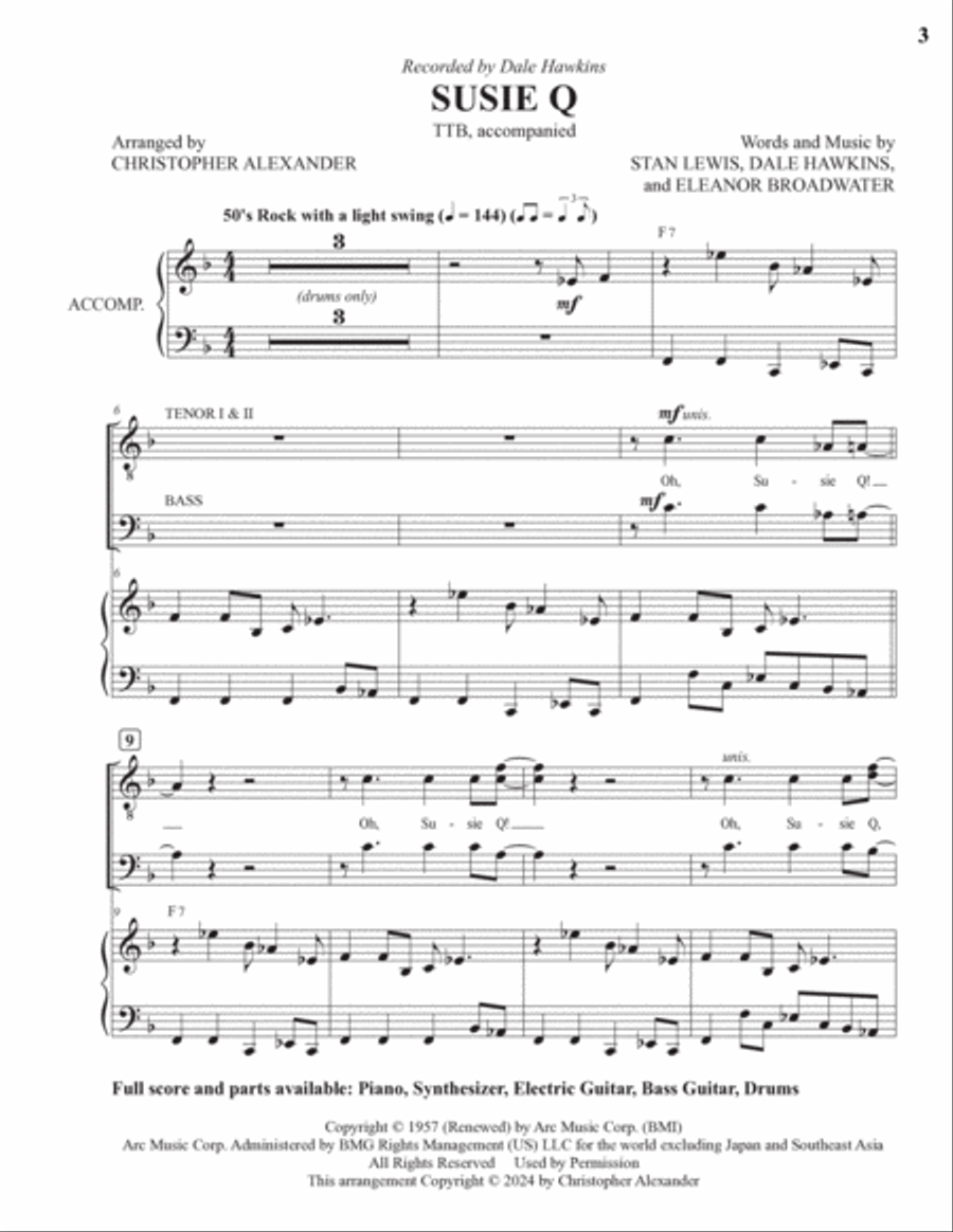 Susie-Q TTB scores gallery preview page 3