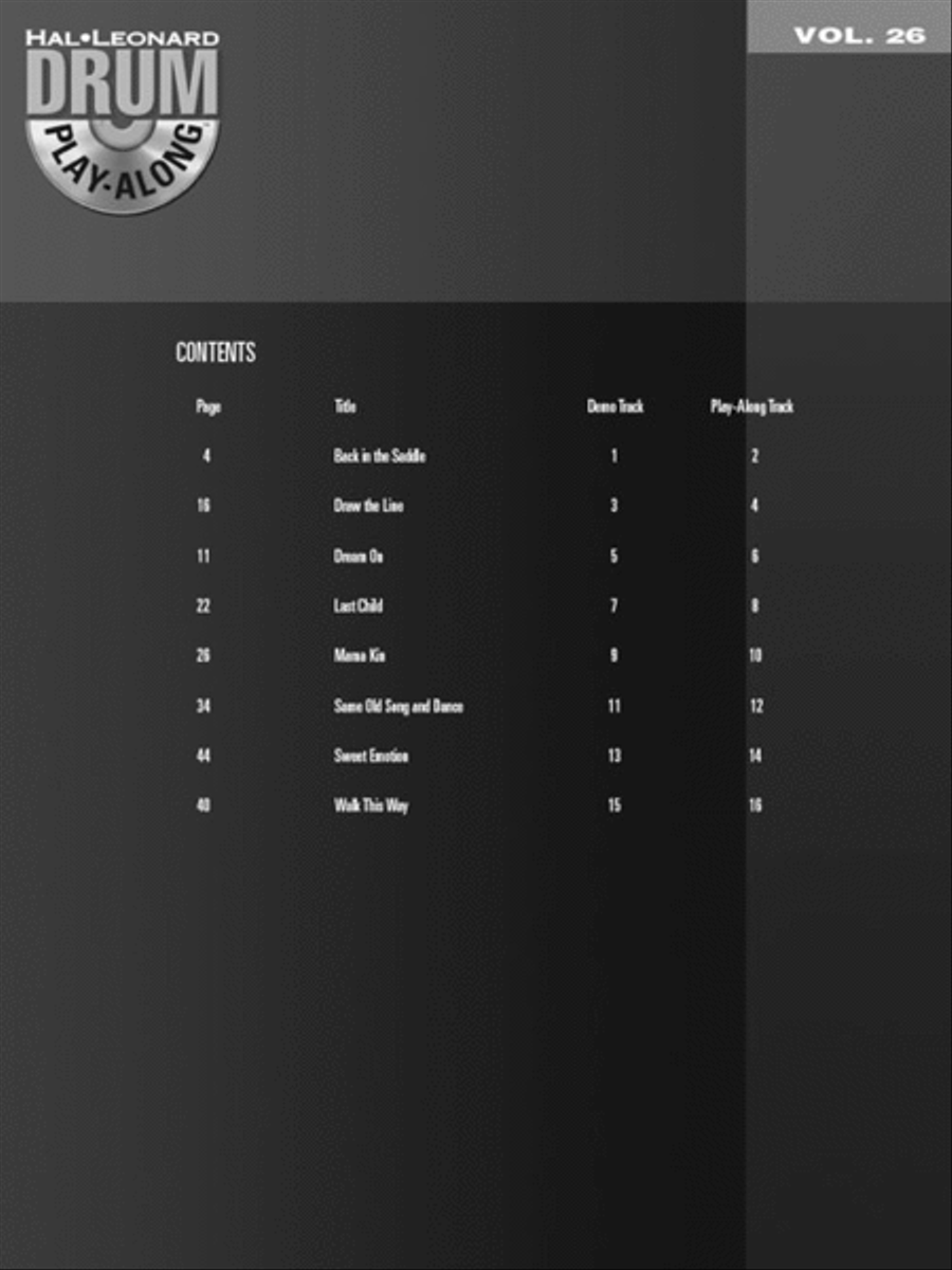 Aerosmith Aerosmith Percussion scores gallery preview page 2