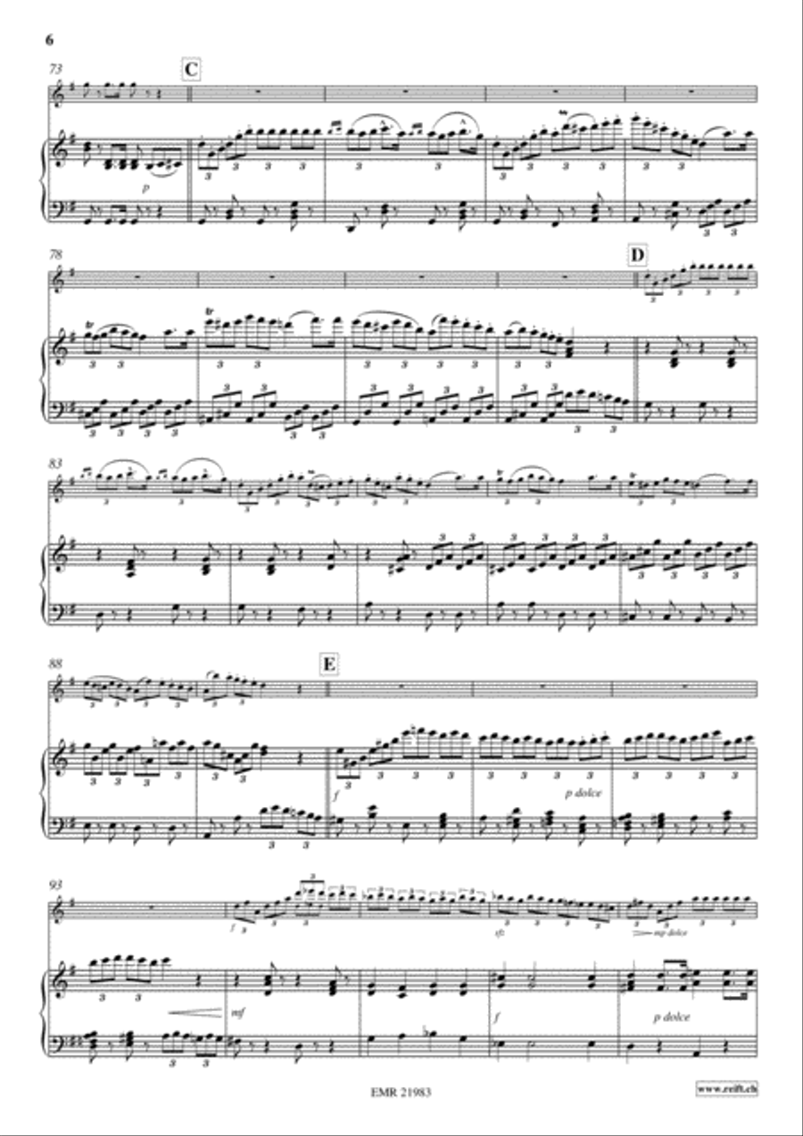 Grande Marche Alto Recorder scores gallery preview page 6