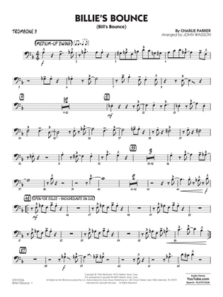 Billie's Bounce (arr. John Wasson) - Trombone 3