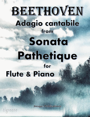 Book cover for Beethoven: Adagio from Sonata Pathetique for Flute & Piano