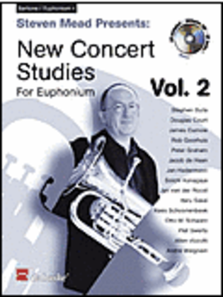 Book cover for Steven Mead Presents: New Concert Studies for Euphonium
