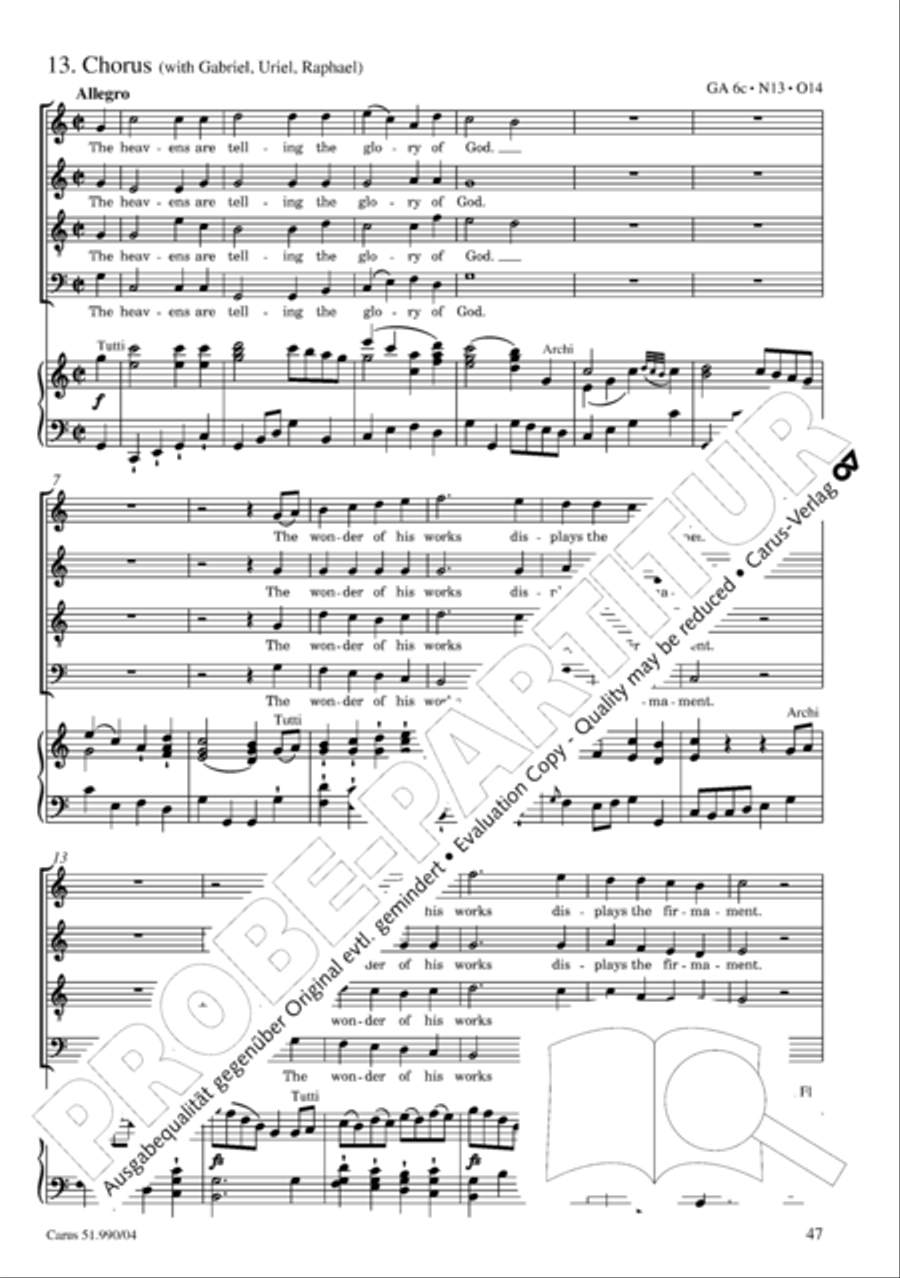 The Creation 4-Part scores gallery preview page 48