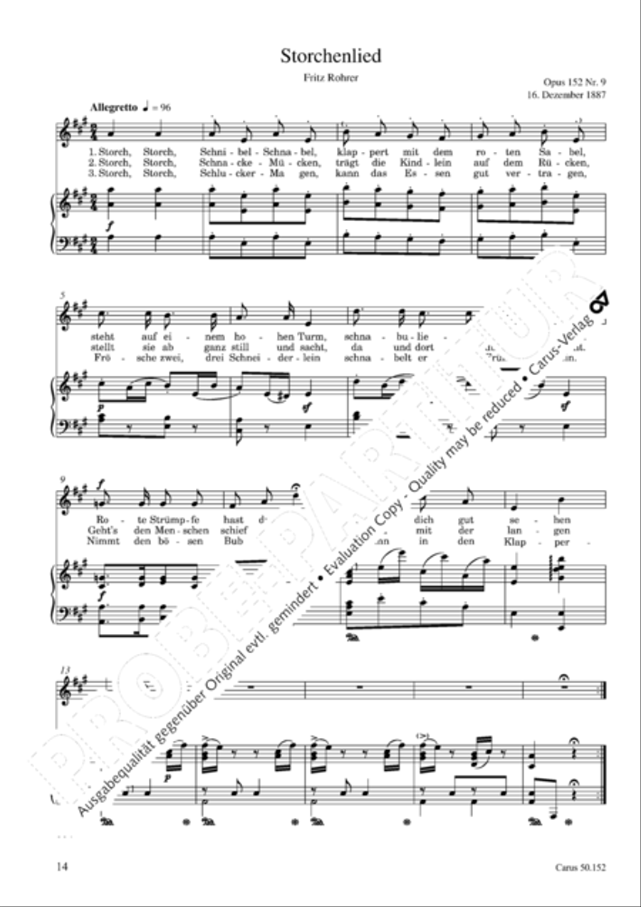 Liederbuch fur Kinder op. 152 Choir scores gallery preview page 15