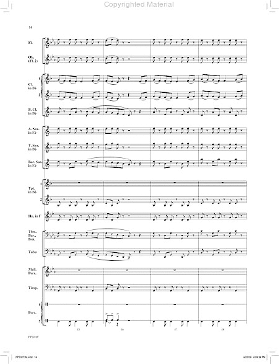 Zenobia The Warrior Queen Concert Band scores gallery preview page 15