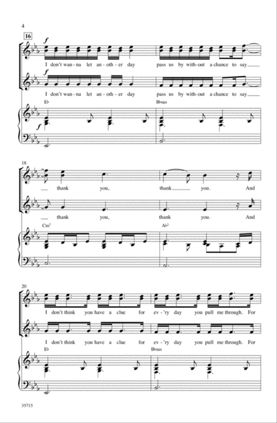 Thank You Thank You SSA scores gallery preview page 3
