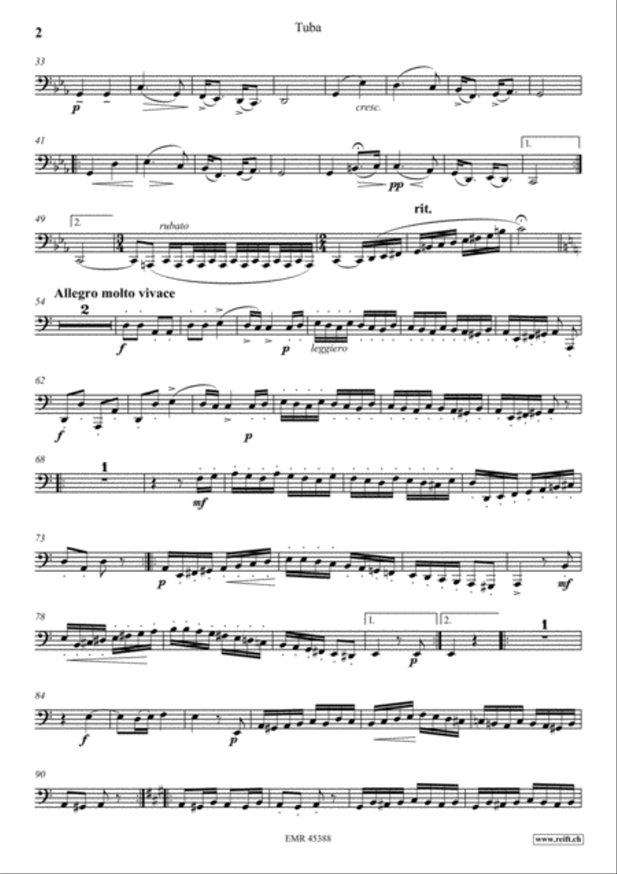 Zigeunerweisen Tuba scores gallery preview page 3