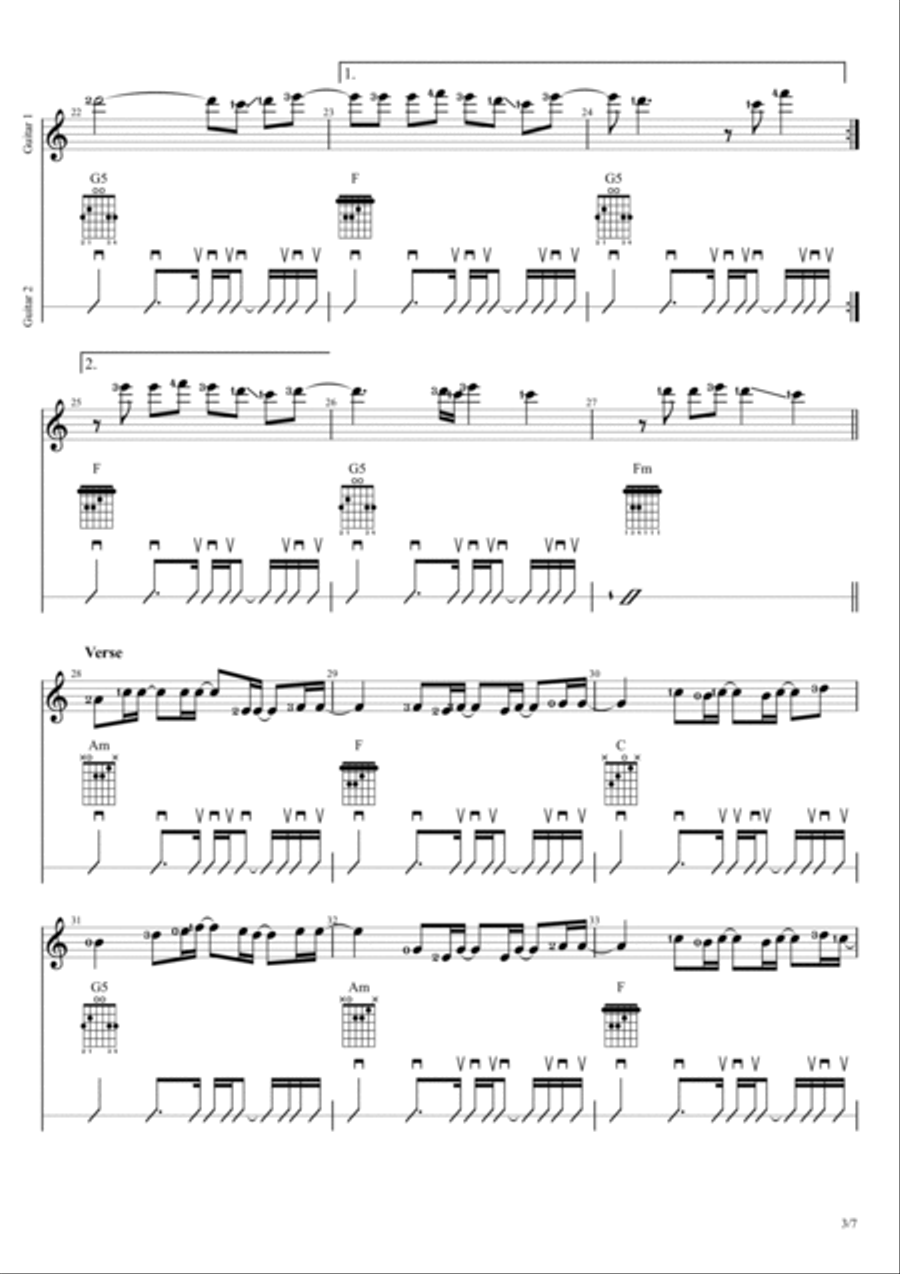 Imagination Imagination Electric Guitar scores gallery preview page 3