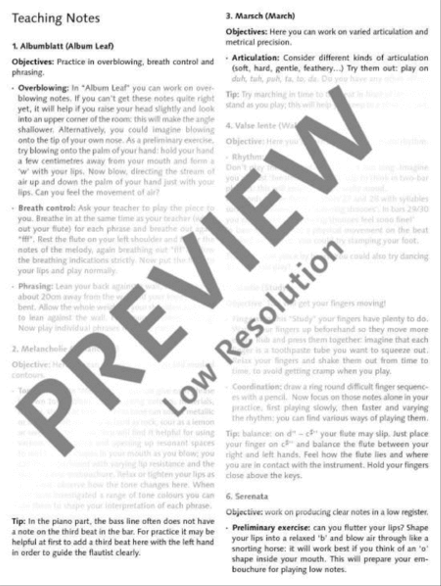 Humming Birds Flute Solo scores gallery preview page 16