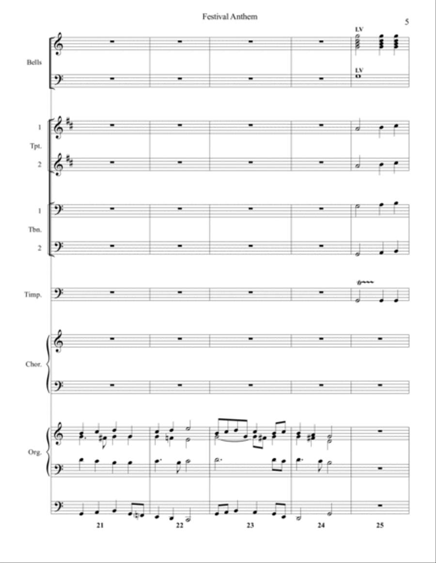 Festival Anthem Festival Anthem 4-Part scores gallery preview page 5