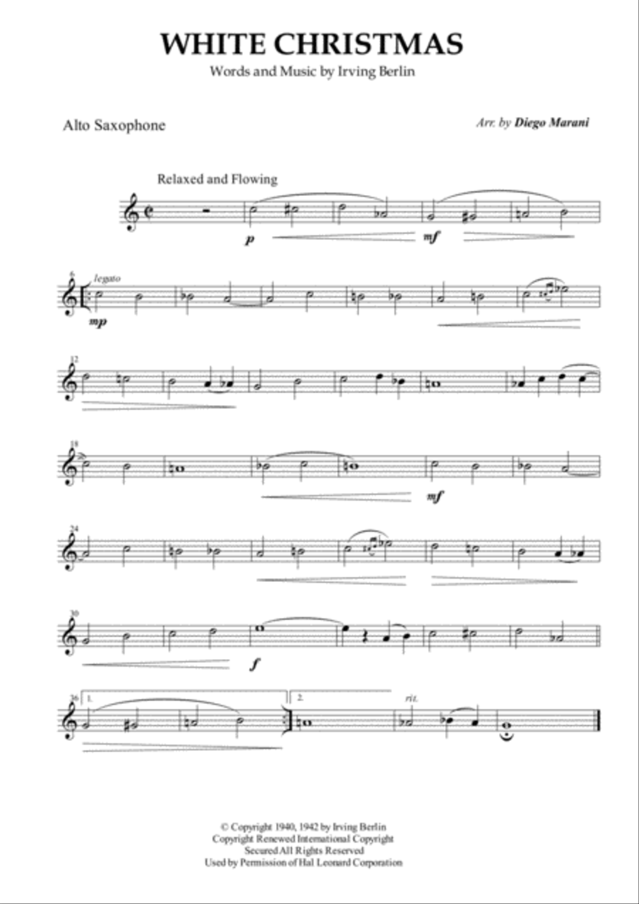 White Christmas Woodwind Quintet scores gallery preview page 3