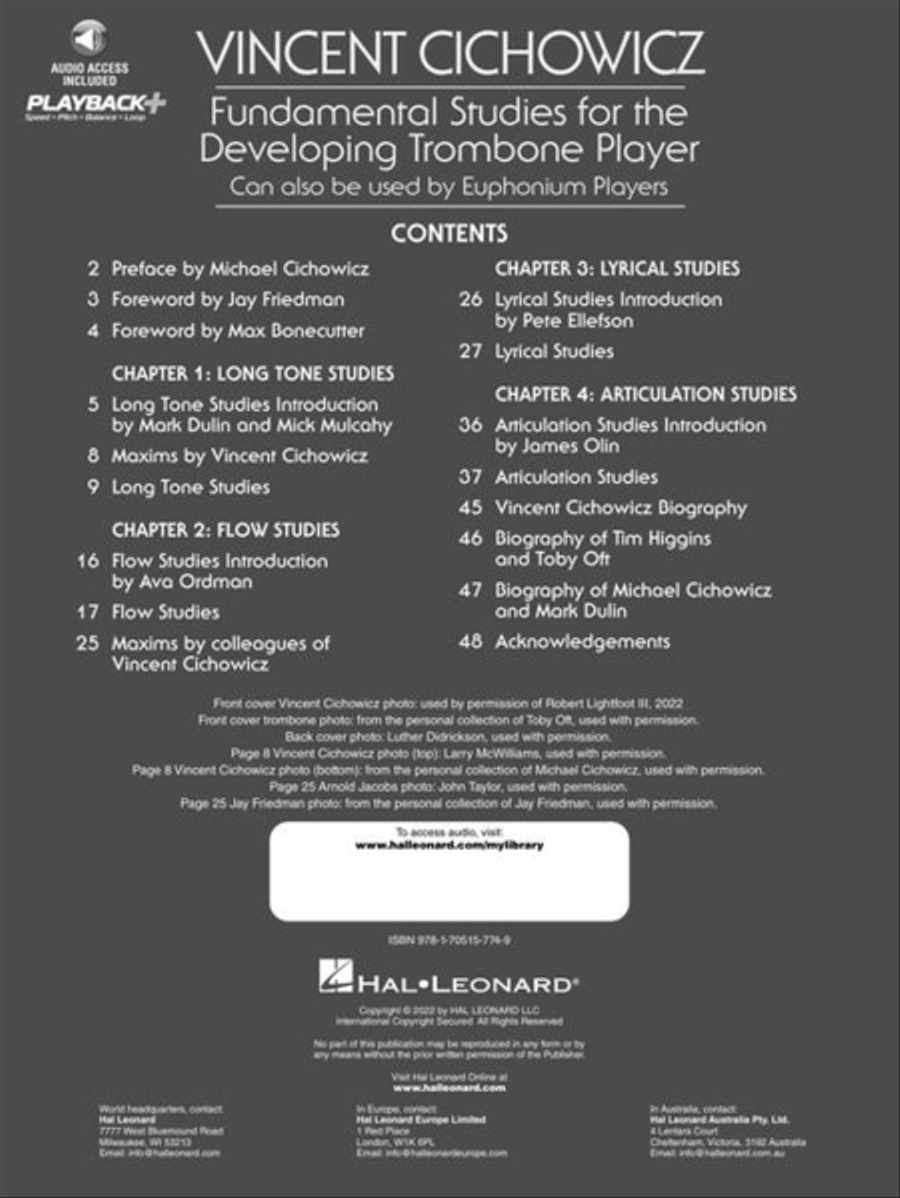 Vincent Cichowicz - Fundamental Studies for the Developing Trombone Player Euphonium scores gallery preview page 4