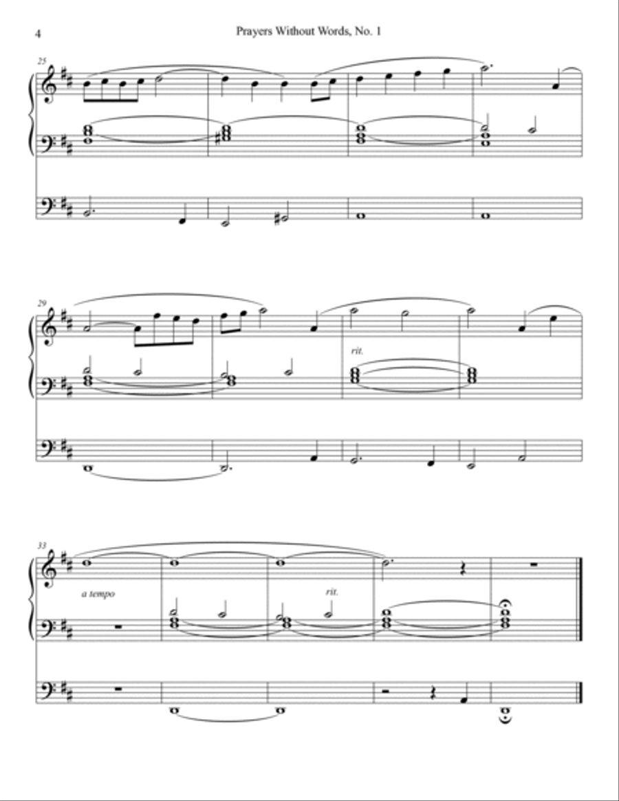 Prayers Without Words, Nos. 1-5 - Organ Book Organ Solo scores gallery preview page 4