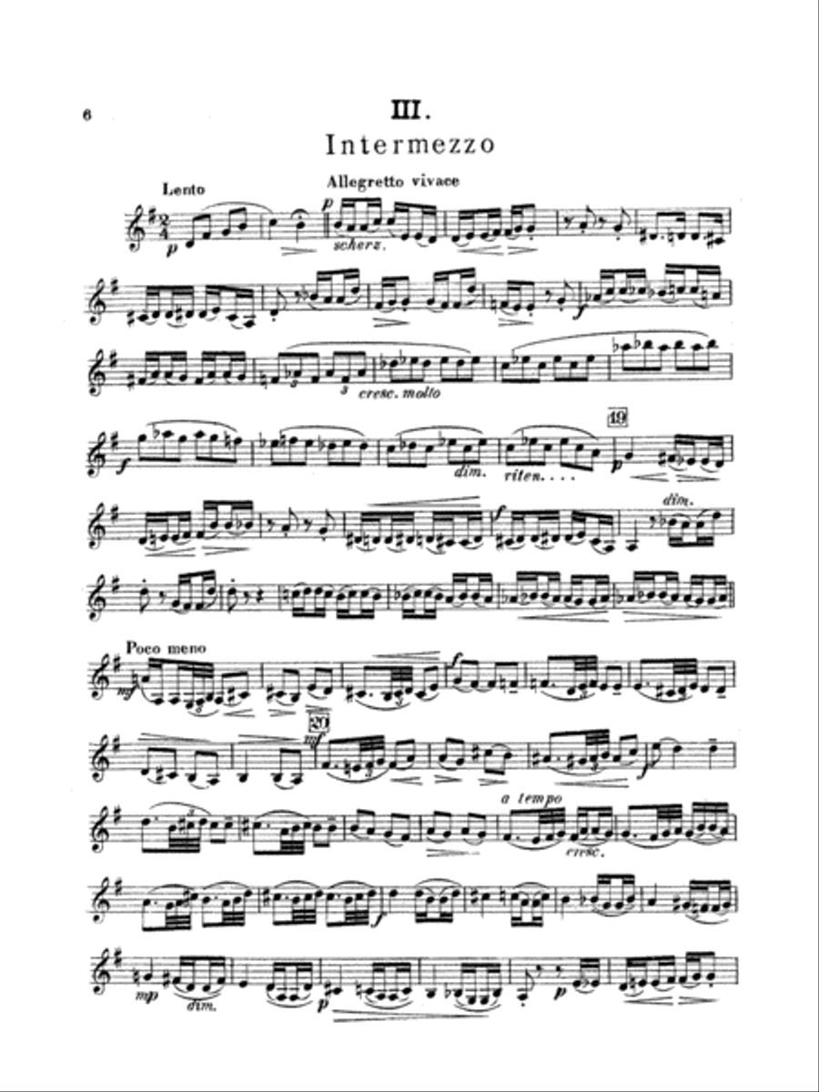 String Quartet in D Major (1907): 2nd Violin String Quartet scores gallery preview page 6