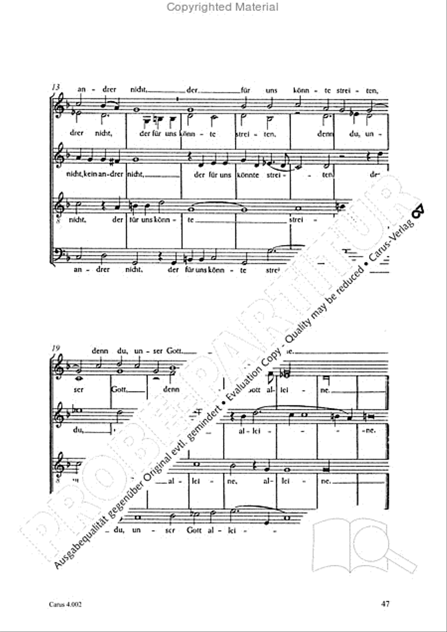 Eccard: 29 Choralbearbeitungen Collection / Songbook scores gallery preview page 48