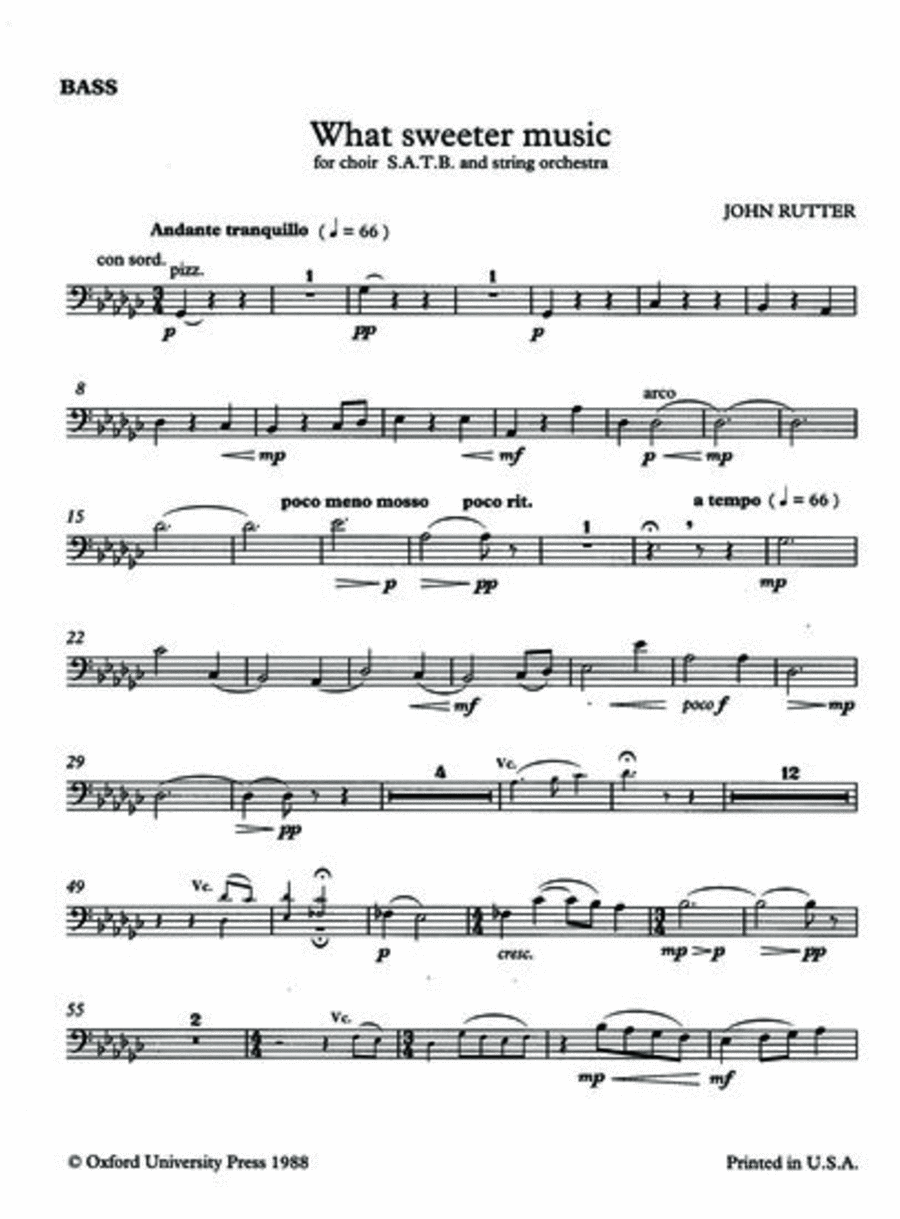 What sweeter music 4-Part scores gallery preview page 1