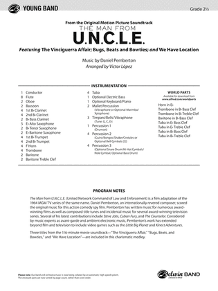 Book cover for The Man from U.N.C.L.E. (from the Original Motion Picture Soundtrack): Score