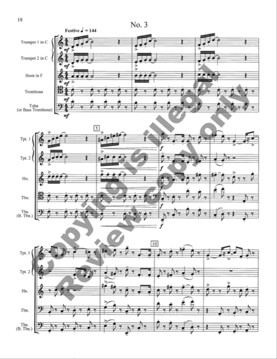 Inaugural Marches Inaugural Marches Brass Quintet scores gallery preview page 34
