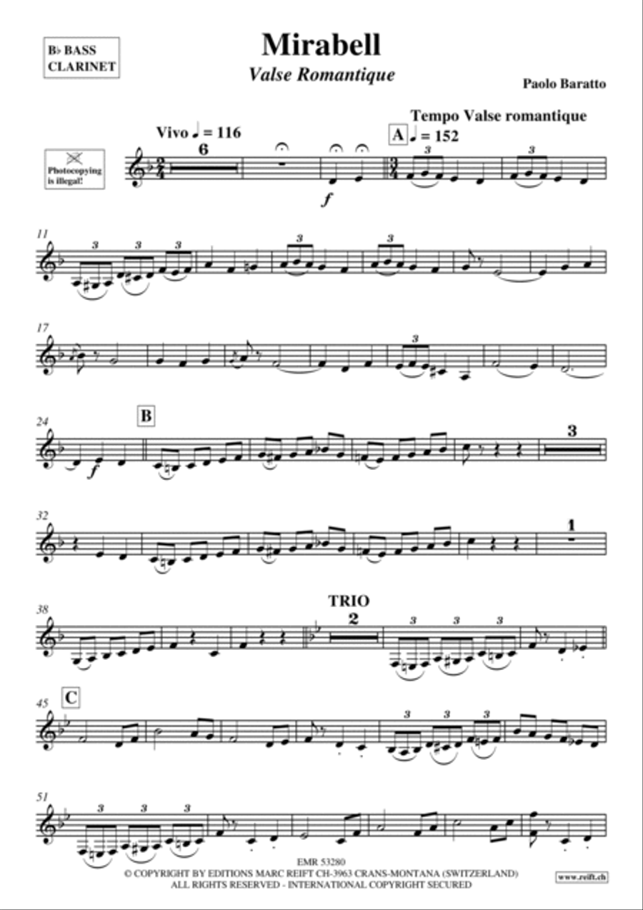 Mirabell Bass Clarinet scores gallery preview page 2