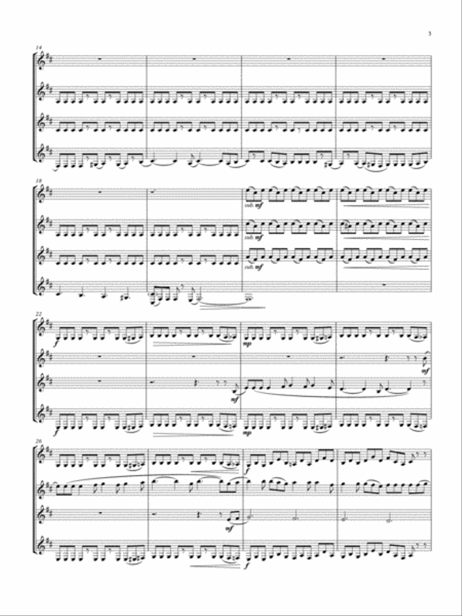 American Salute Woodwind Quartet scores gallery preview page 3