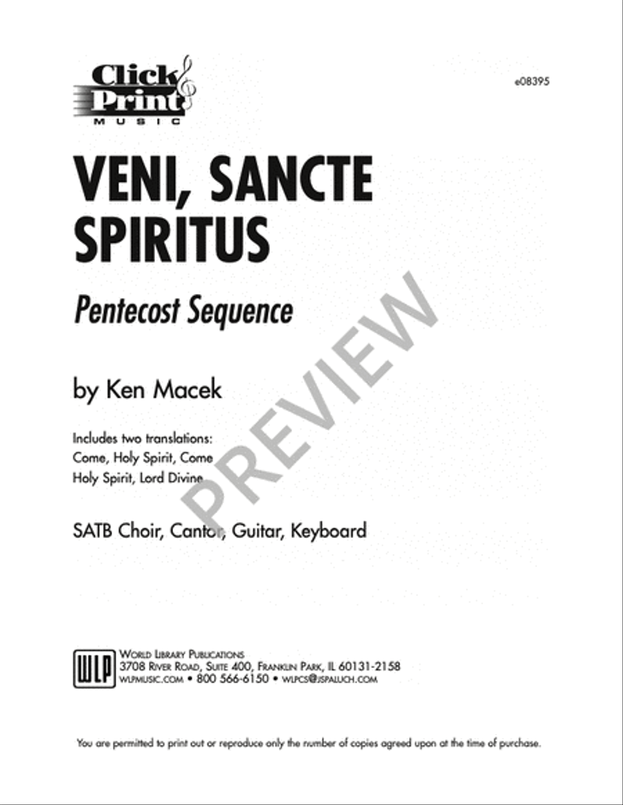 Veni Sancte Spiritus Veni Sancte Spiritus 4-Part scores gallery preview page 2