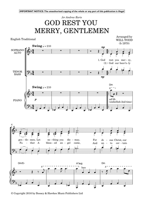 Book cover for Two Extra Jazz Carols (God Rest You Merry, Gentlemen; O Come, All Ye Faithful)