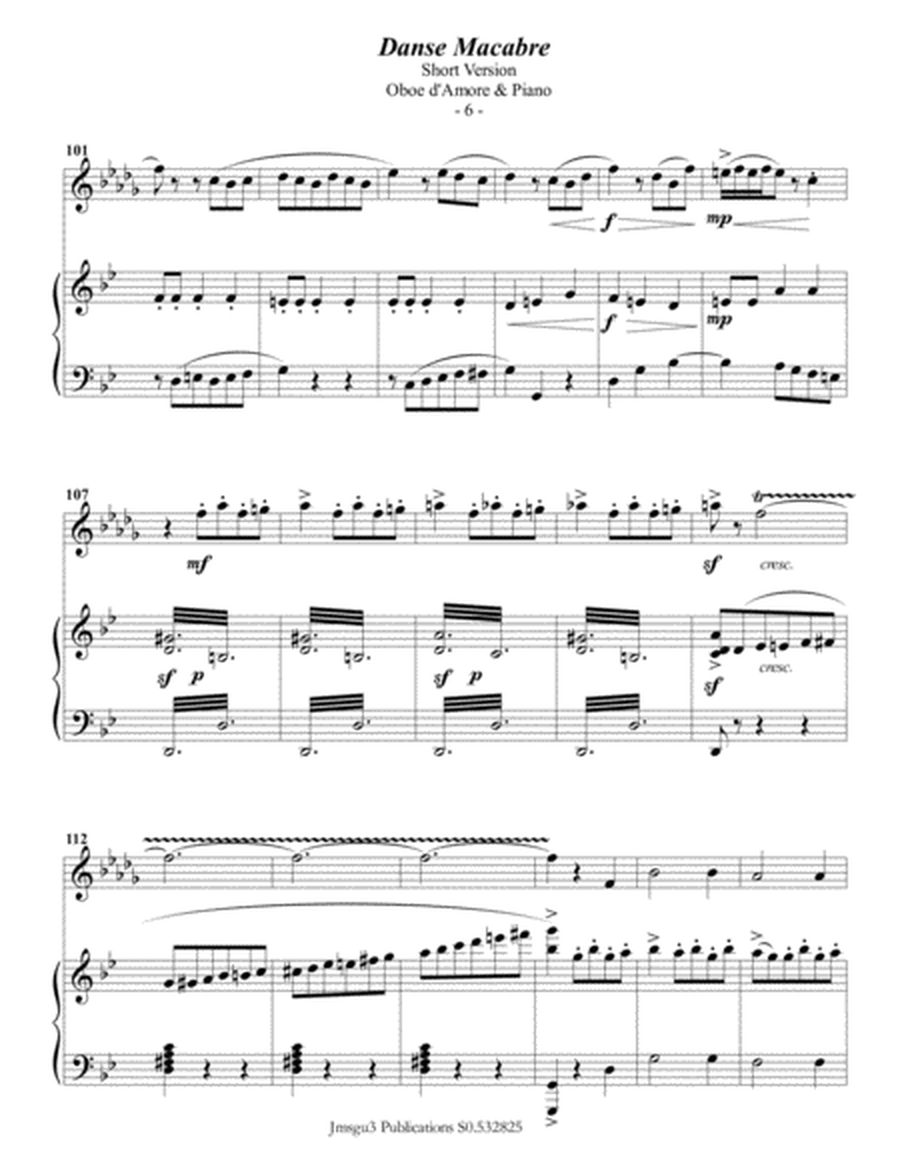 Saint-Saëns: Danse Macabre for Oboe d'Amore & Piano Short Version image number null