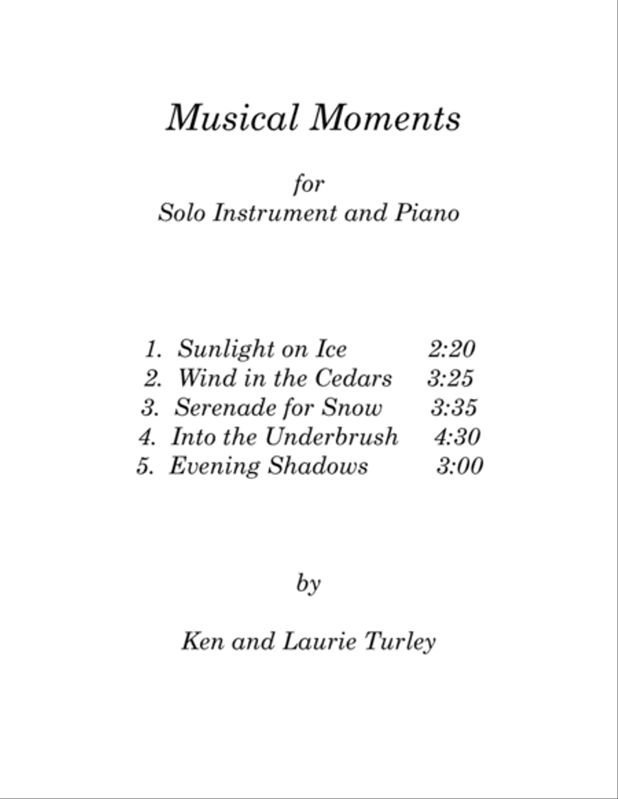 Musical Moments for Piano and Soloist Vol. 1 Flute scores gallery preview page 1