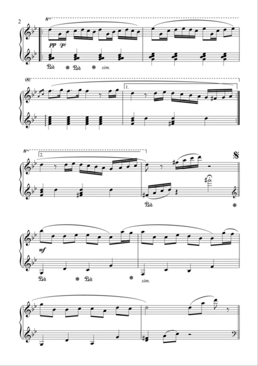 Mariage D Amour Piano Solo scores gallery preview page 2