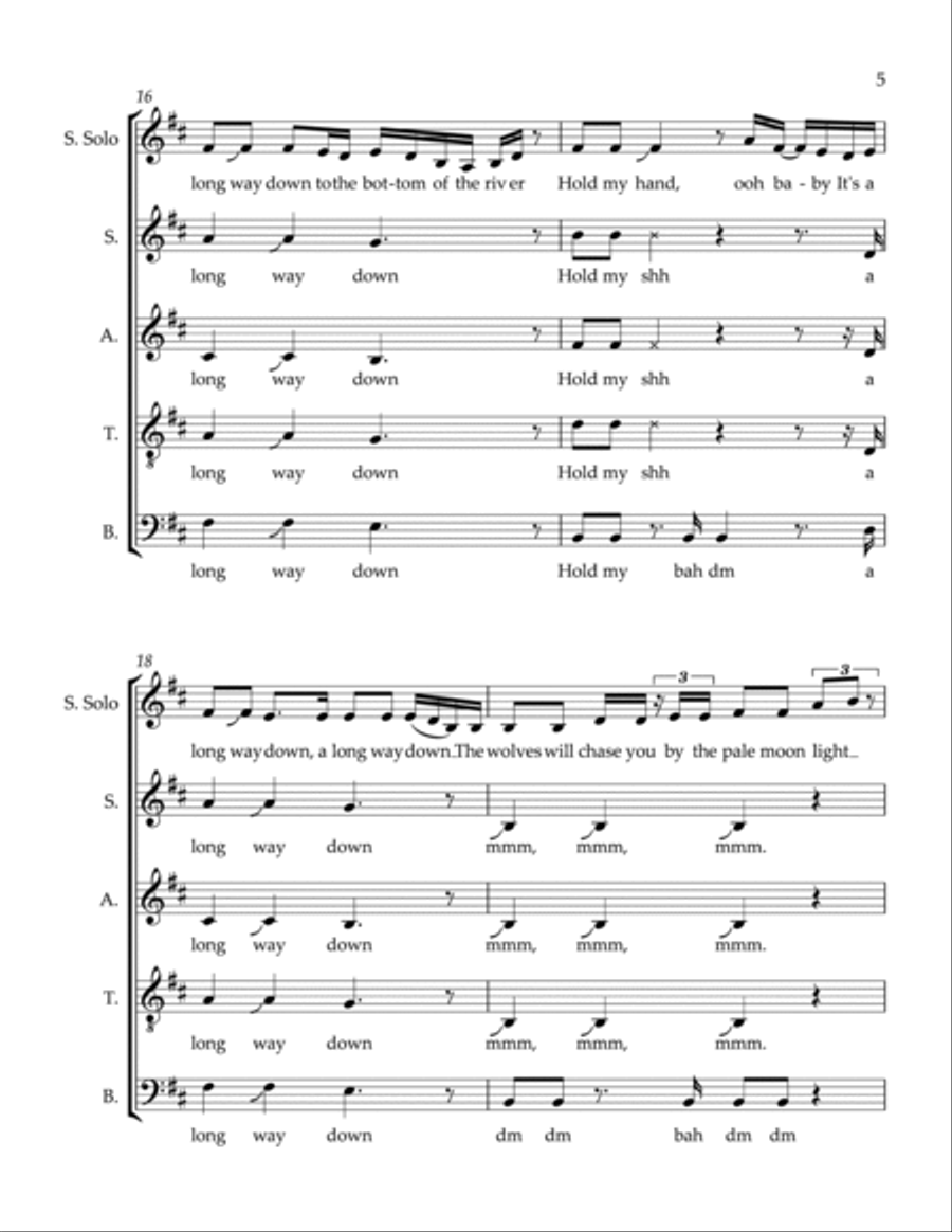 Bottom Of The River Divisi scores gallery preview page 5