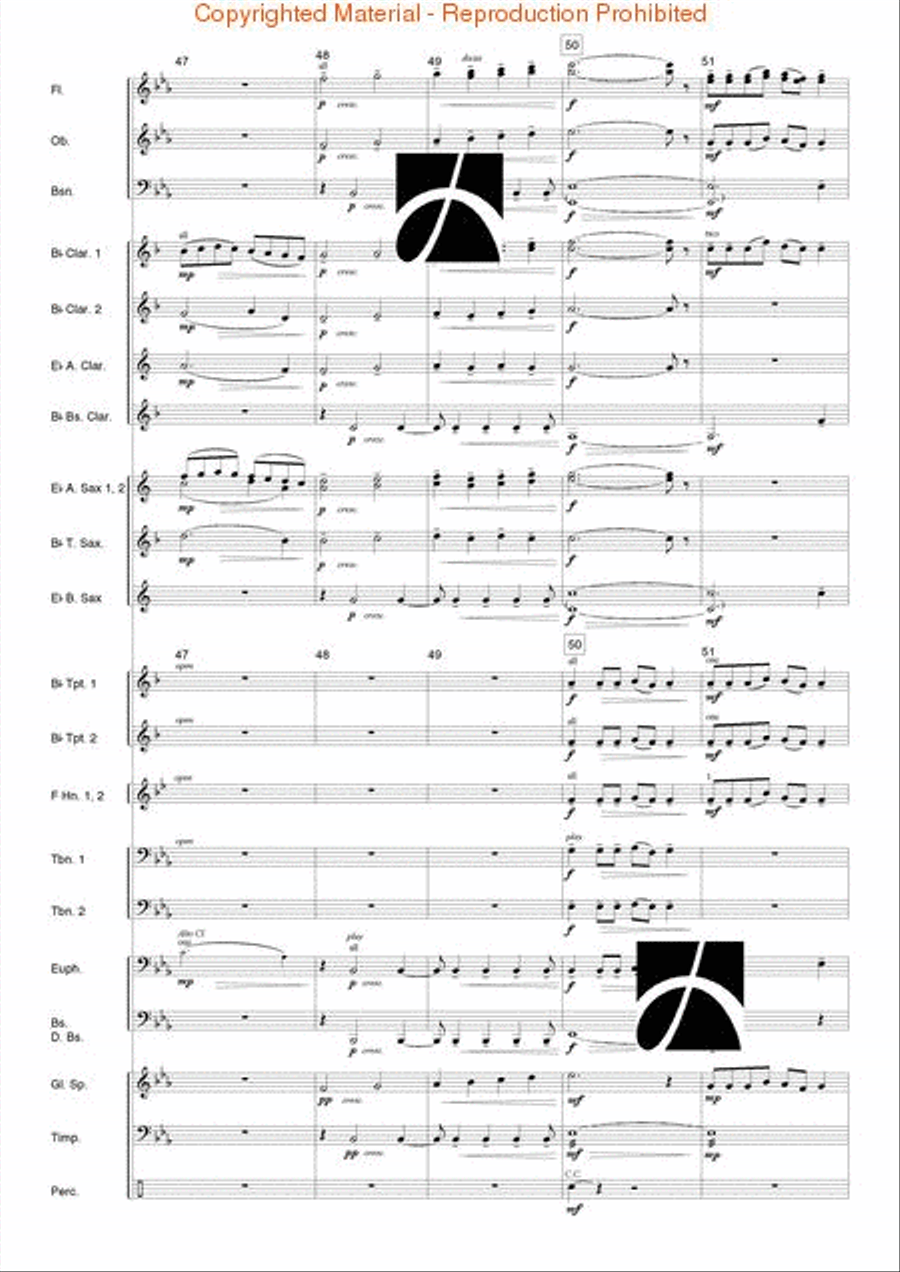 Moment Musical Moment Musical Concert Band scores gallery preview page 10