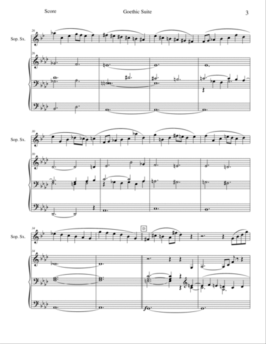 The Prayer (Mvt III) from Gothic Suite Woodwind Duet scores gallery preview page 3