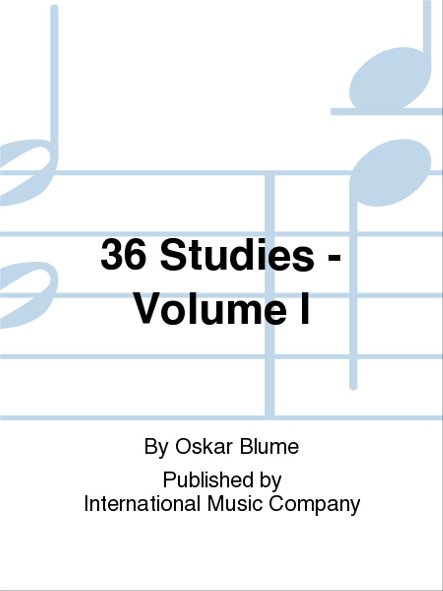 36 Studies: Volume I Trombone - Sheet Music
