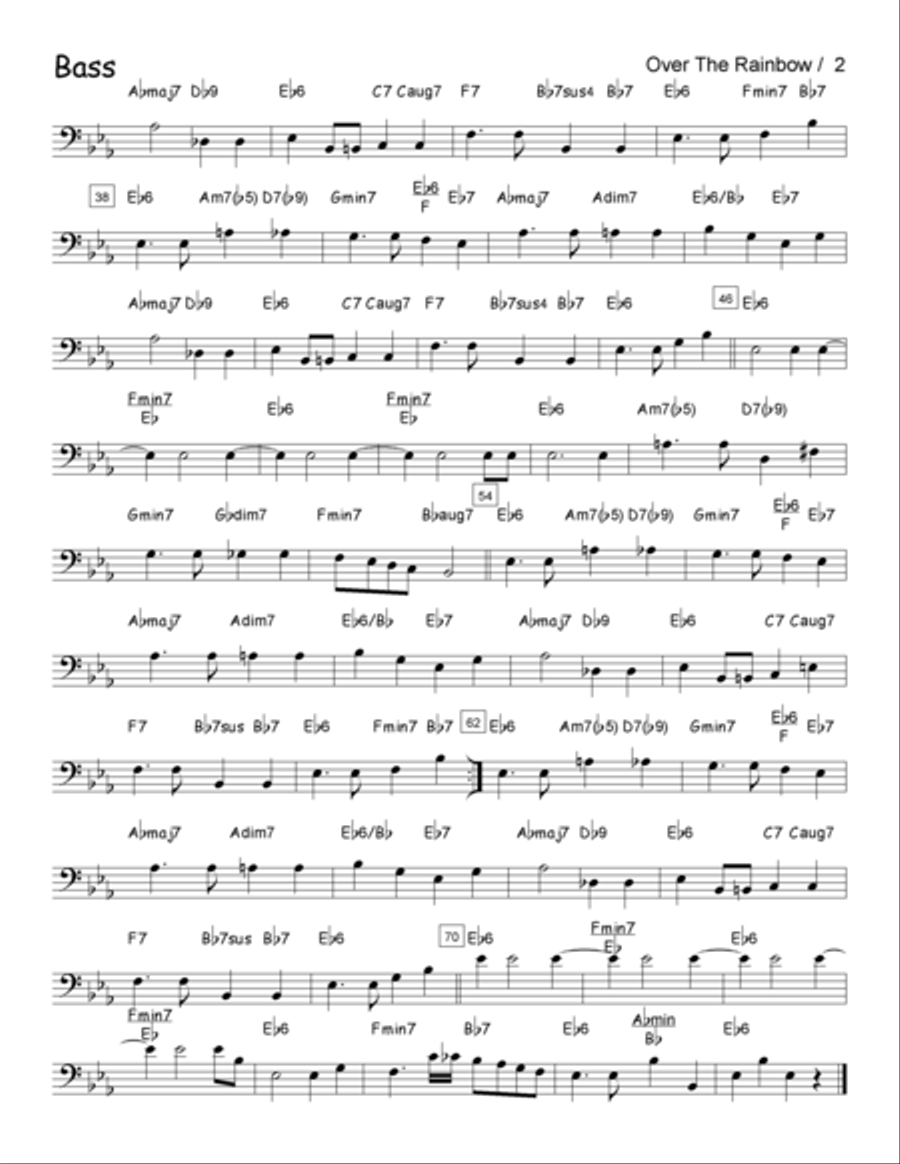Over The Rainbow (from The Wizard Of Oz) Jazz Ensemble scores gallery preview page 5