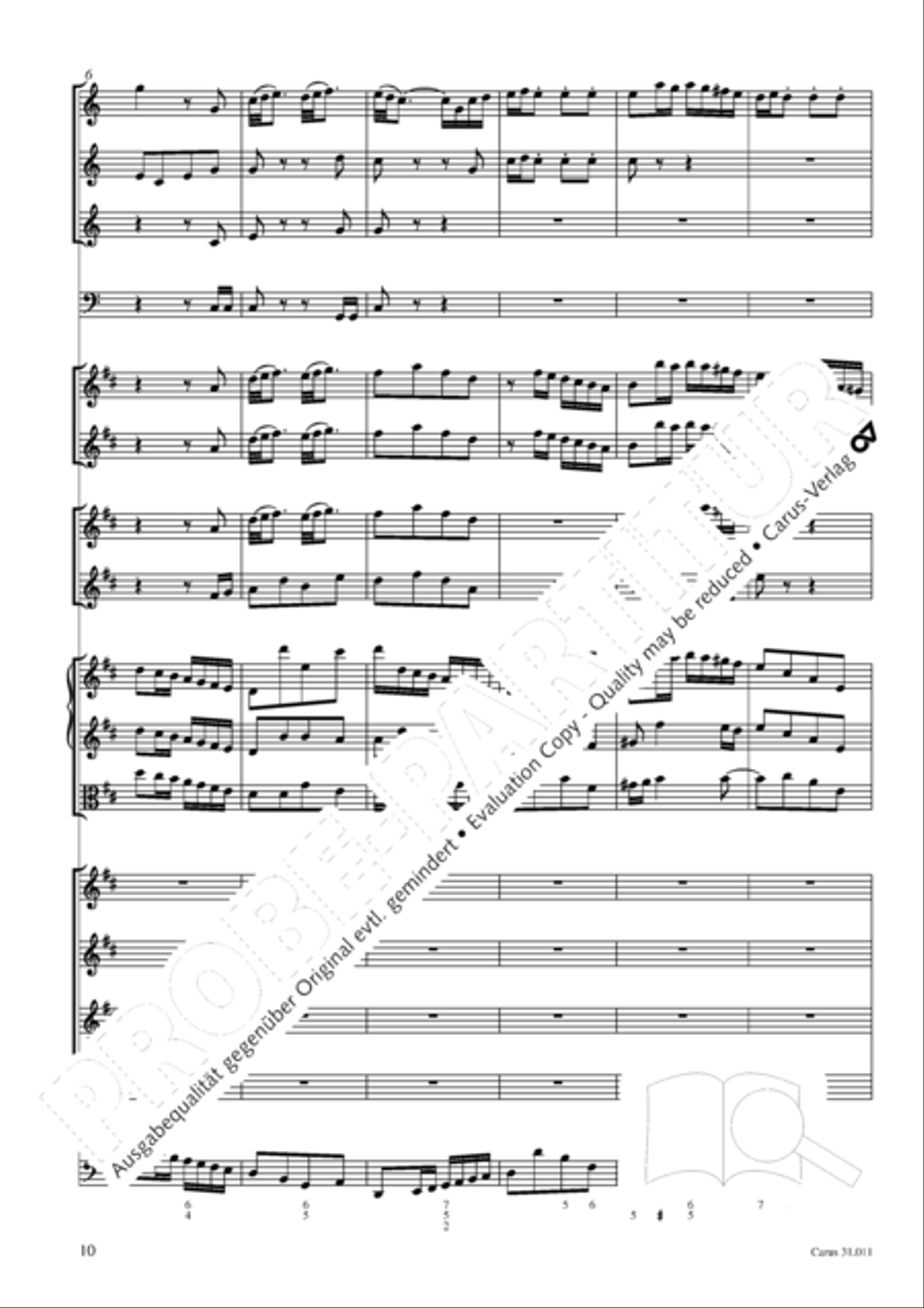 Lobet Gott in seinen Reichen (Himmelfahrtsoratorium) 4-Part scores gallery preview page 11