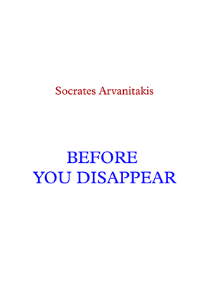 BEFORE YOU DISAPPEAR (for tenor and classical guitar)