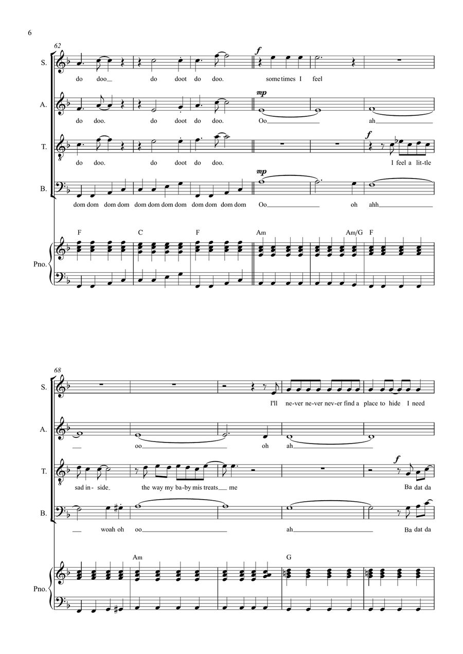 Everybody Needs Somebody To Love 4-Part scores gallery preview page 6