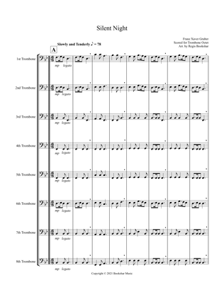 Book cover for Silent Night (Bb) (Trombone Octet)