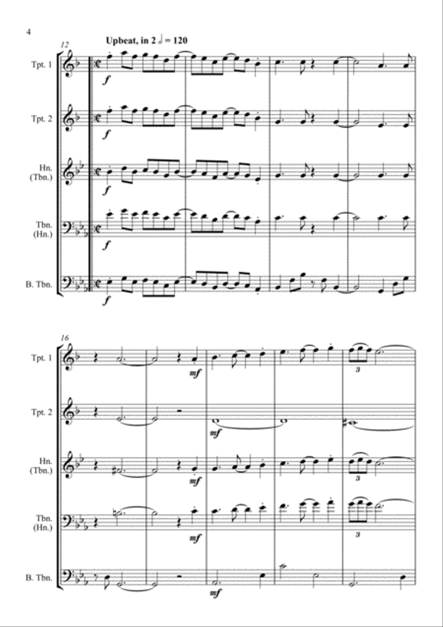 Spain Brass Quartet scores gallery preview page 4