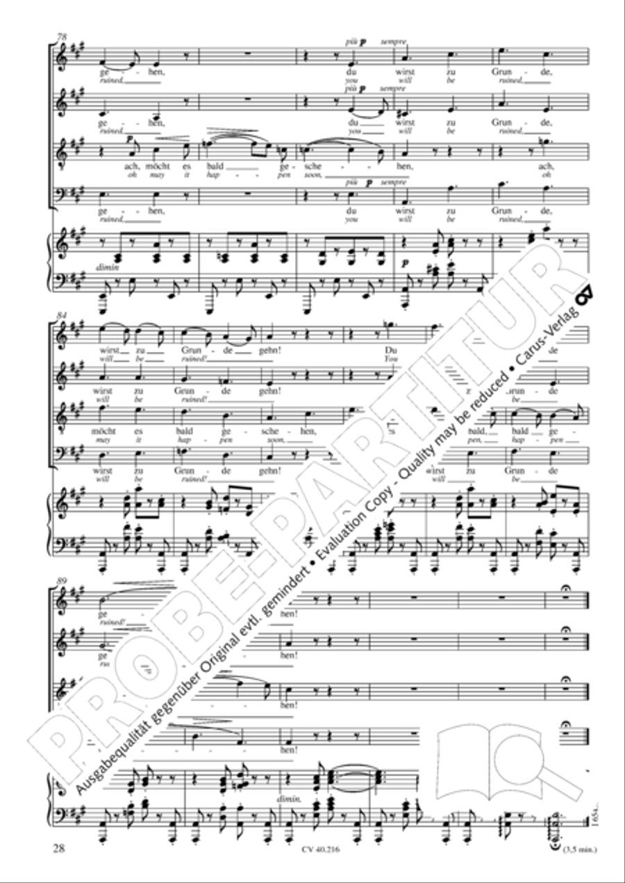 Drei Quartette op. 64 Drei Quartette op. 64 Choir scores gallery preview page 29