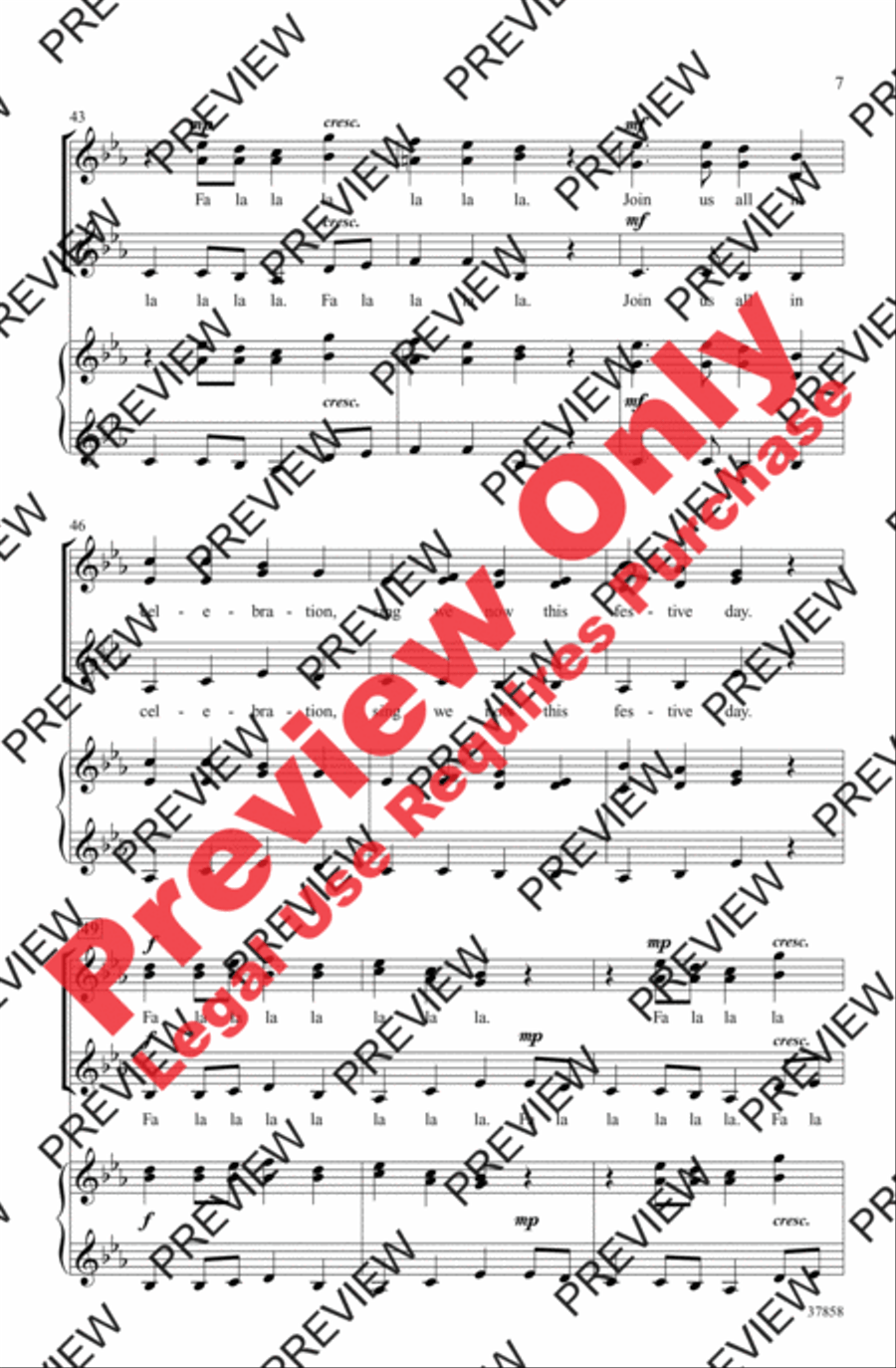 A Festive Madrigal A Festive Madrigal Women's Choir scores gallery preview page 7
